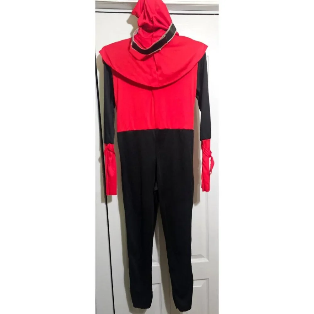Shadow Ninja Costume Boys 10-12 Red Viper Snake Deluxe Halloween Kids Dragon